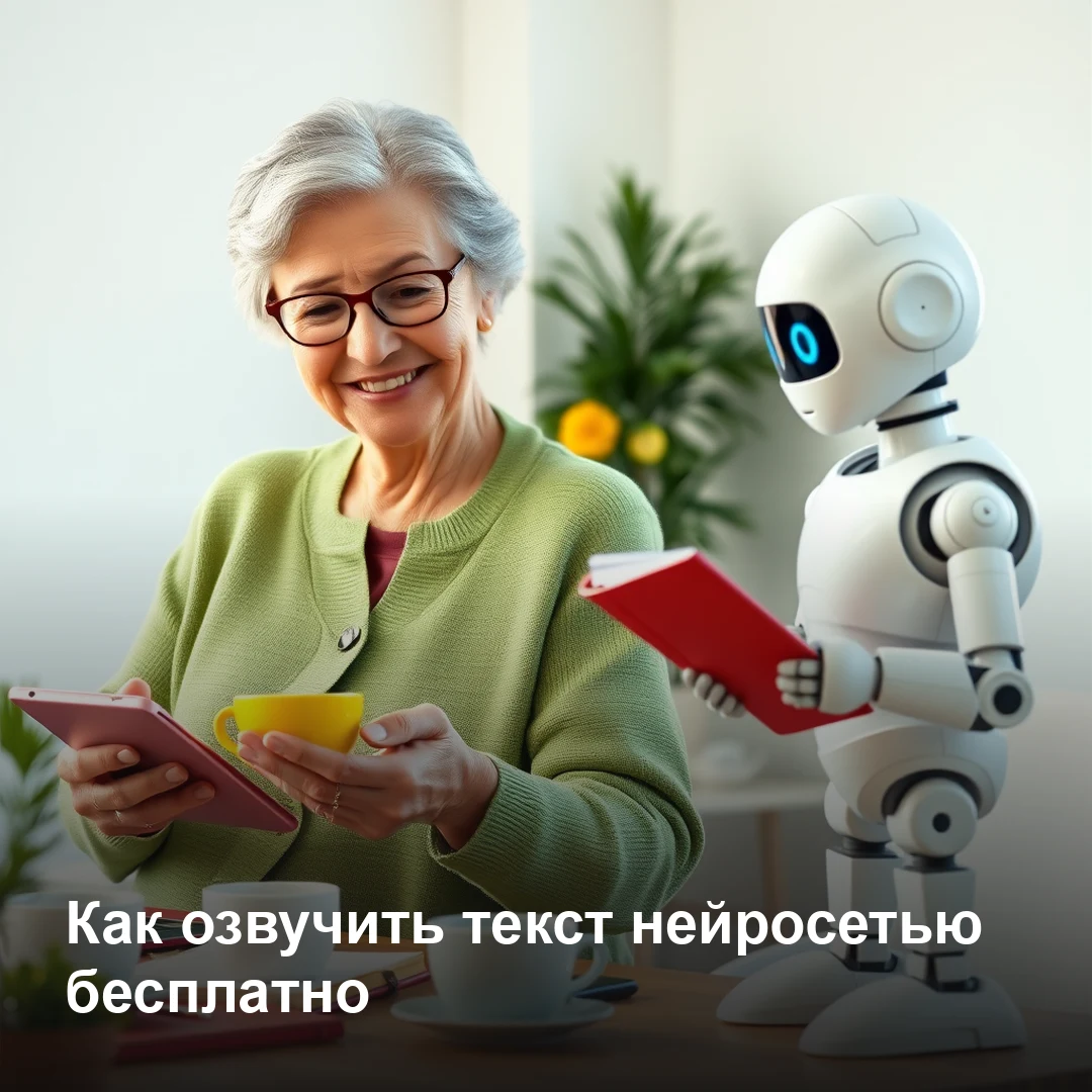 Озвучка текста голосом нейросети бесплатно