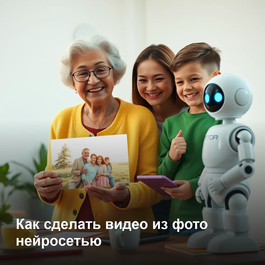 Оживление фото в видео нейросетью