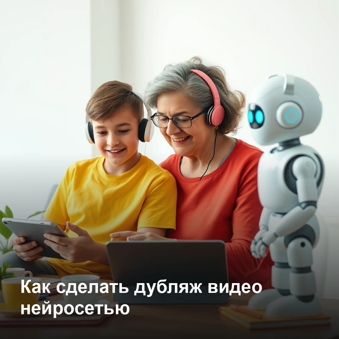 Автоматический дубляж видео нейросетью на другом языке